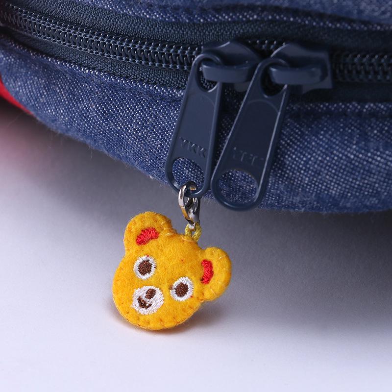 Zoo Wheeled Backpack with Cartoon Embroidery for Kids