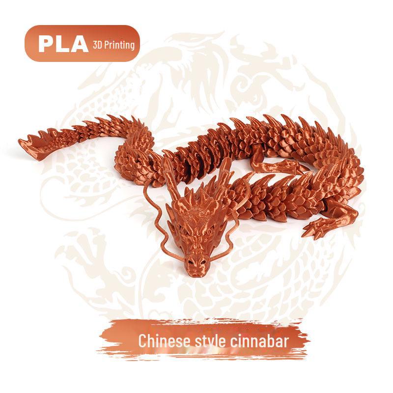 "Handcrafted 3D Printed Crystal Dragon Ornaments - Chinese Dragon & Dragon Egg Toys"