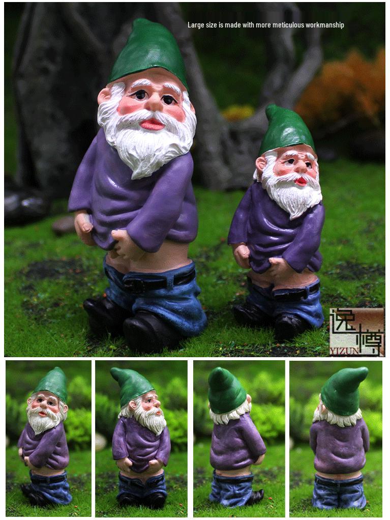 Cross-Border Christmas Gnome Figurines: Personalized Elf Resin Crafts & Micro-Landscape Ornaments