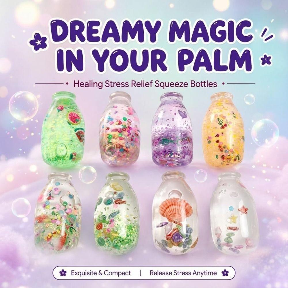 Maltose Fruit Bottle Squishy Toy Soft Slow Rebound Toy  for Adults Kids Gift