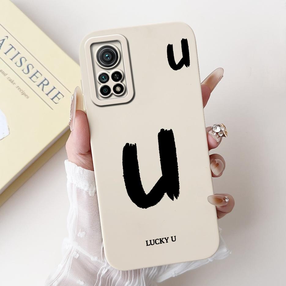 For Xiaomi Mi 10T Pro 5G Case Cute Lucky Letters Cover Soft Silicone Phone Case For Xiaomi Mi 10T Mi10T Pro 5G Back Cover Bumper