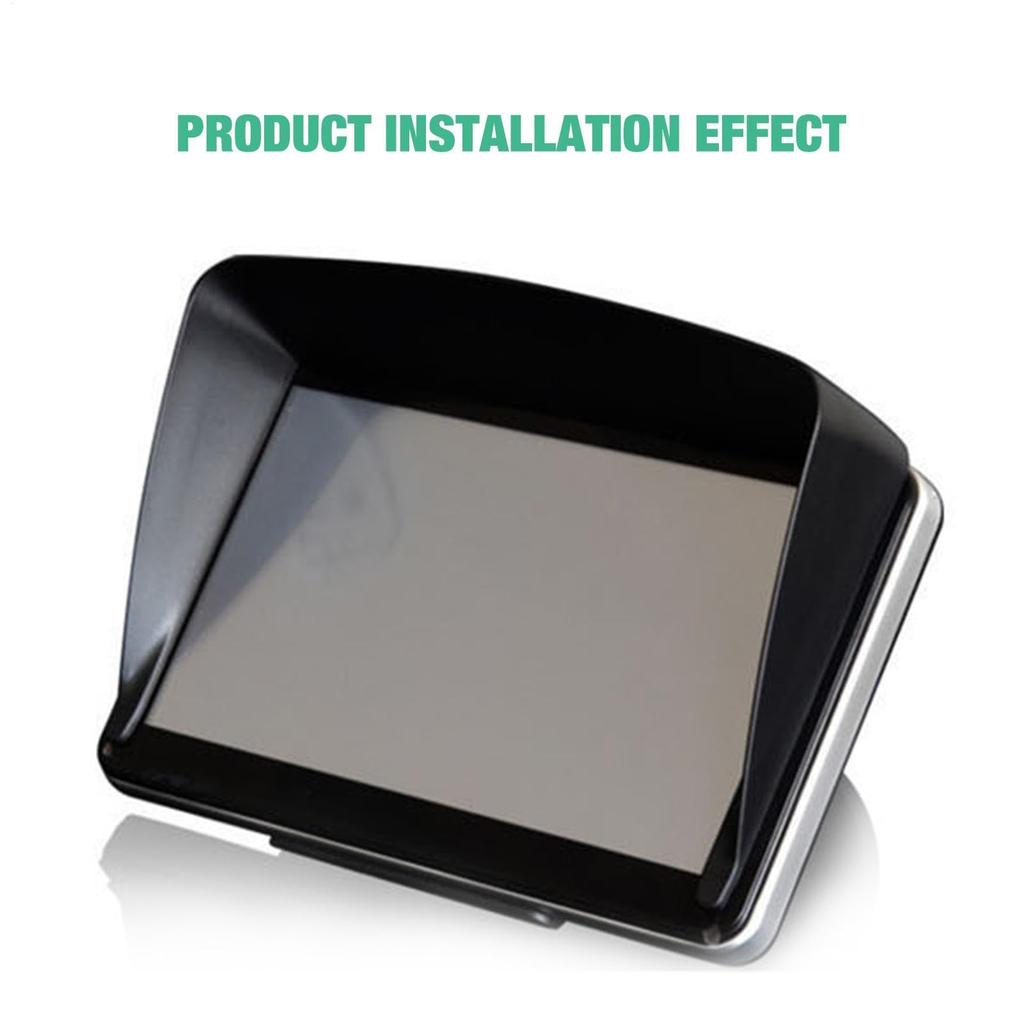 Gerinkoken GPS Sunshade Cover, GPS Glare Reduction Visor, Car Navigator Extender - Car Navigation