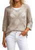 2026 Trendy Women's Quick-Dry Hollow-Out Sweater - Fashionable, Casual, Versatile, Comfortable Solid Color Top