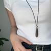 Luxury Minimalist Water Drop Pendant Necklace for Women - Versatile Fashion Clavicle Chain