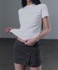 Geulouhaideu Hilden Cutout Studded Short Sleeve T-Shirt_Ivory