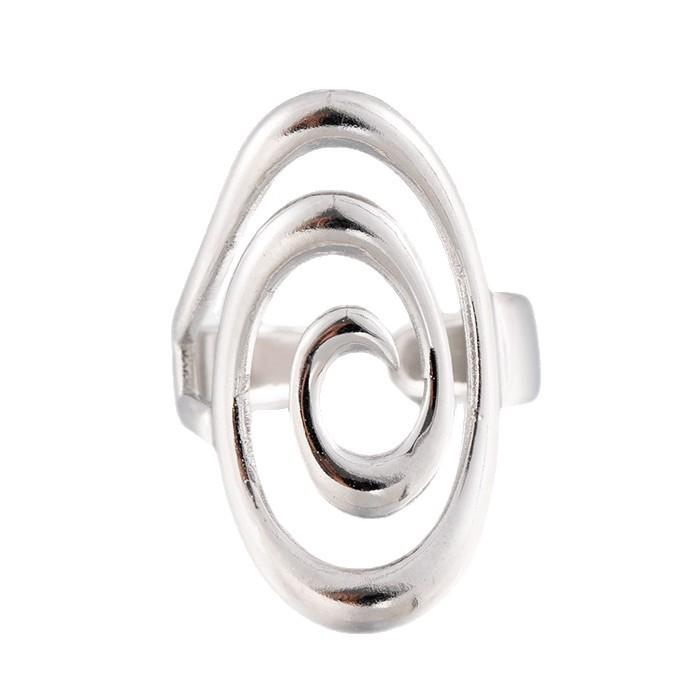 1Pcs Female Stainless Steel Open Ring, Geometric Ring, Exaggerated Accessory Ring
