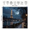 Paris Eiffel Tower Night Tapestry, Aesthetic Wall Hanging for Bedroom & Dorm