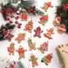 Multi-piece Gingerbread Men Christmas Ornaments: Free Combination for Tree, Fireplace, Home & Party Decor