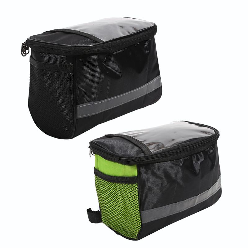 1/2Pcs Bicycle Front Handlebar Bag Outdoor Cycling Bike Phone Mount Bags Bicycle Skateboard Front Bag Bicycle Riding Bag New