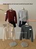 Women's Velvet Feel Halter Sweater with Flowing Sleeves and Side Buttons