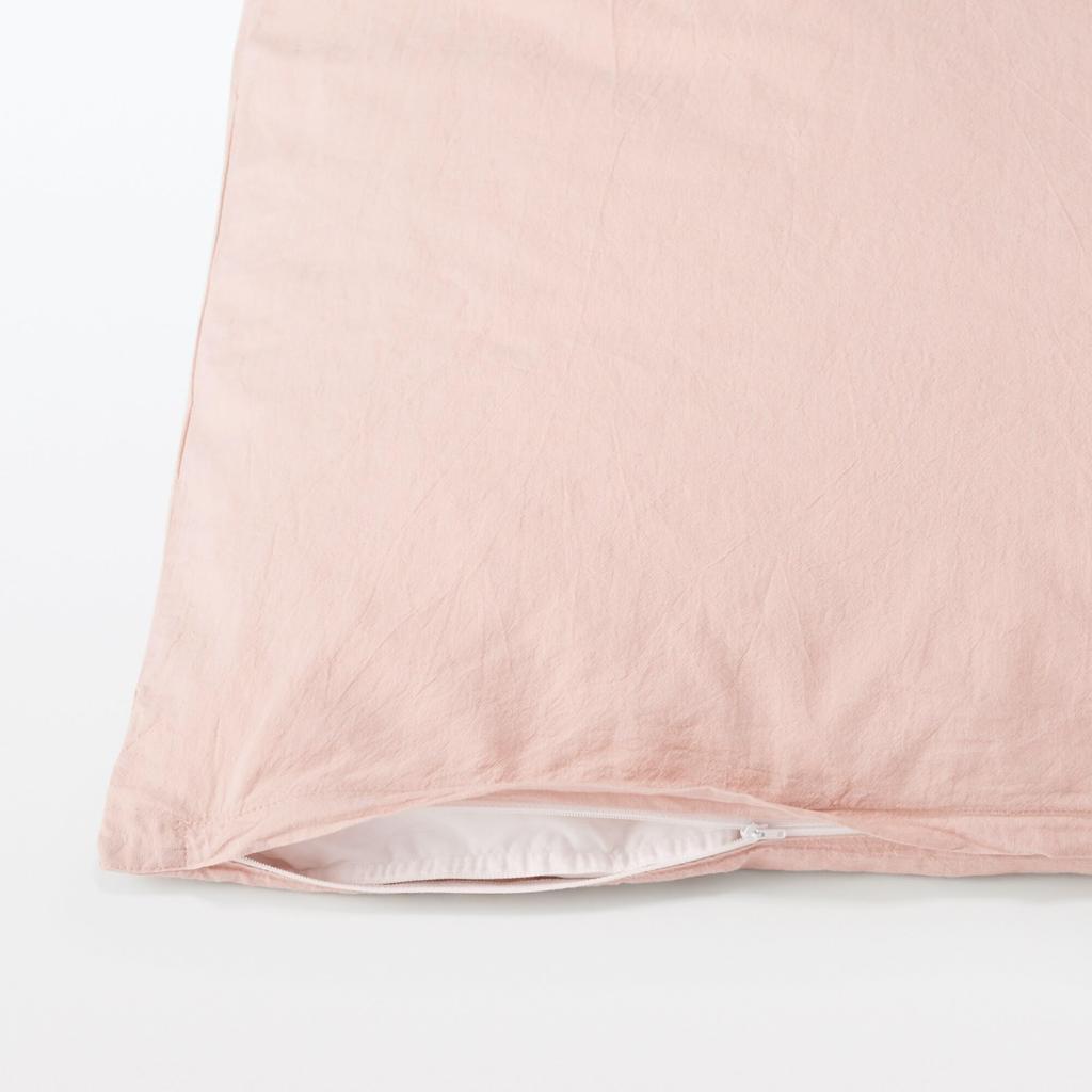 MUJI Washed Duvet Cover, SD, Pink, 84095719