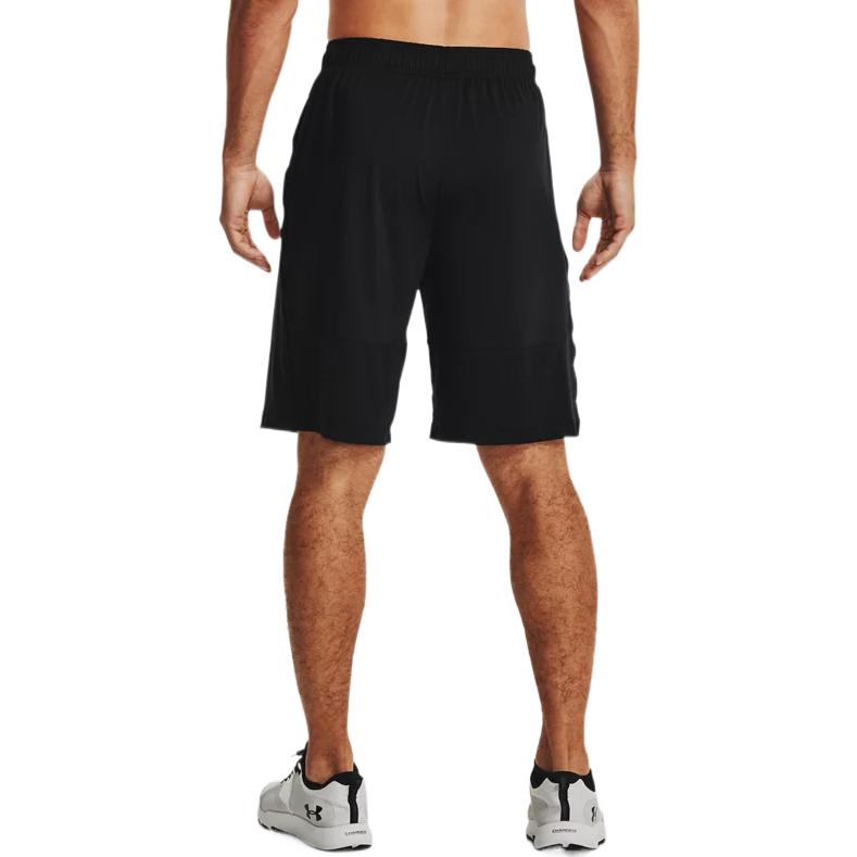 Under Armour Solid Color Logo Elastic Sports Shorts Men Bottoms Black 1361511-001