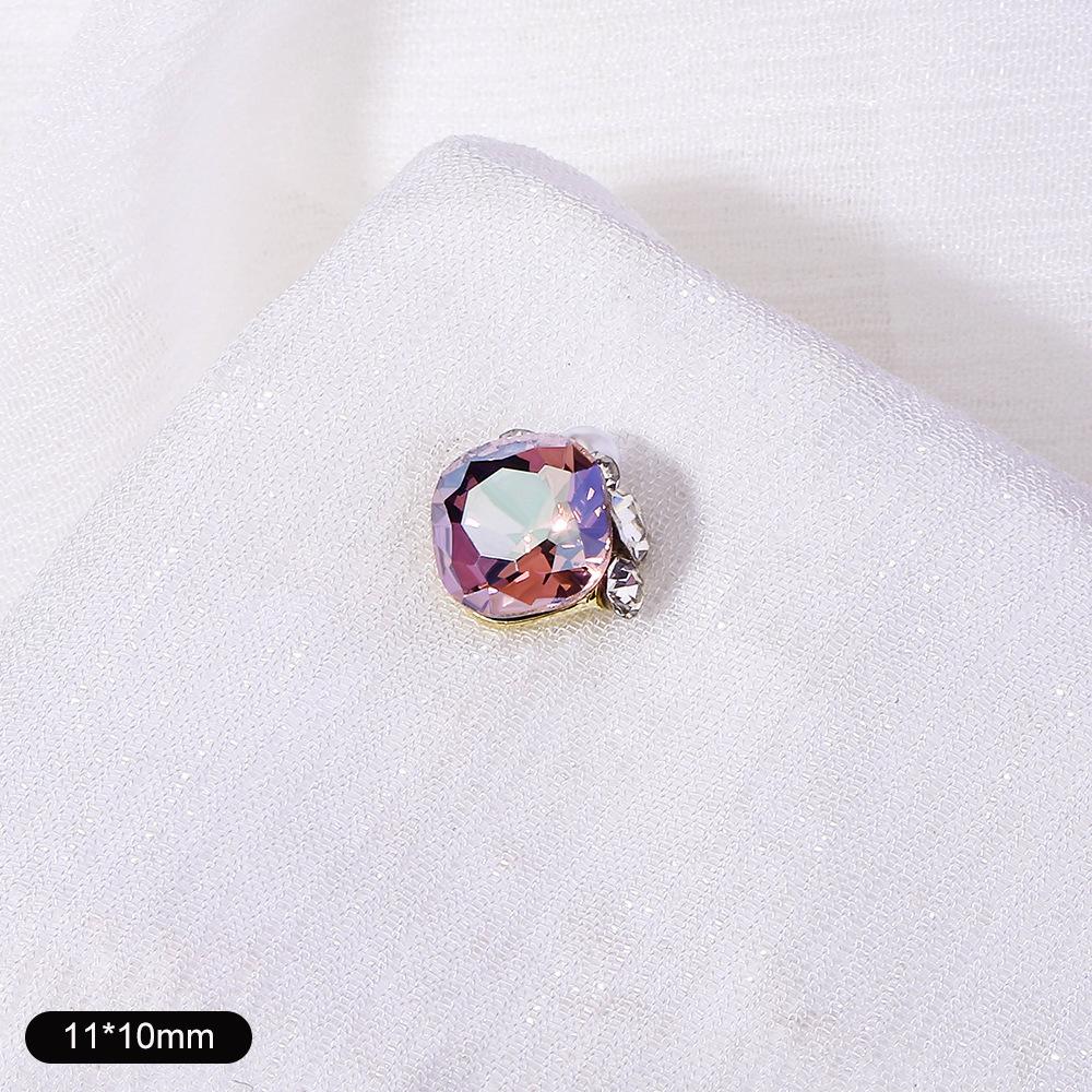 Nail Art Diamond Ball Stack Diamond Finished Nail Art Diamond Decoration Super Shiny Rectangle Right Angle Handmade Diamond Set With Pearl Decoration