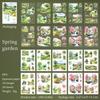20 Sheets Per Pack of Sticker Book Garden Seasons Series Landscape Landscape Handbook Decorative Collage Bottom 4 Models