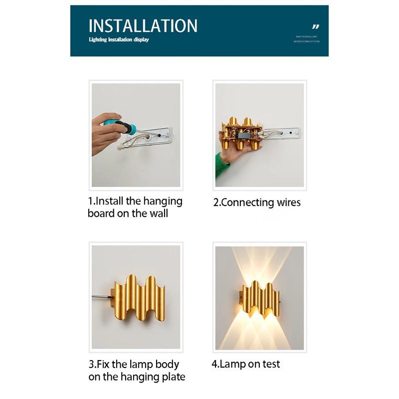 LED nástěnné svítidlo vnitřní a venkovní IP65 Vodotěsné Moderní minimalistický styl 3W/5W/7W žárovky Hliníkové verandové zahradní osvětlení