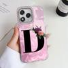 A-Z Black Letter Peony Flower  Shockproof Phone Case For Honor 200 400 90 Pro Lite Smart Silicone Couple Fundas Shell Back Cover