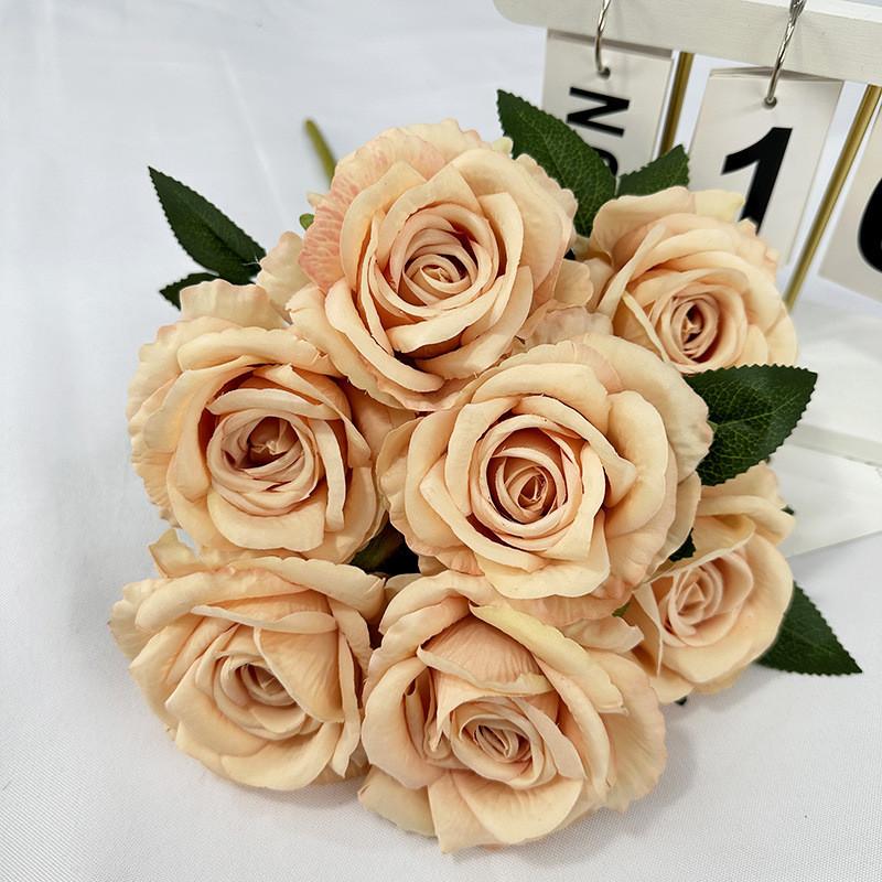 Rose Flower Artificial Wedding Hotel Restaurant Desktop Ornament Room Decoration