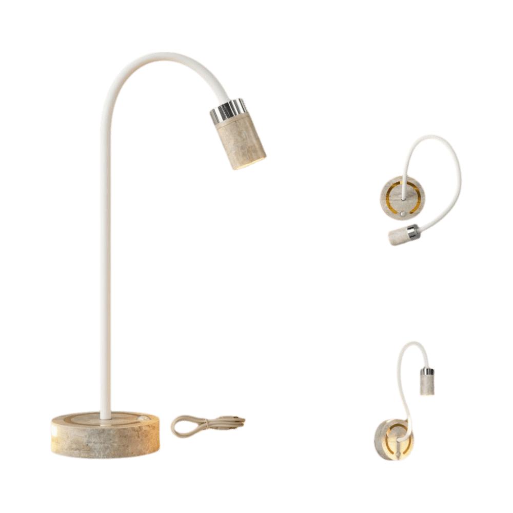 Modern Design LED Charging Nightstand Lamp Touch Control Body Detection No Wiring Required Lamp Desktop Lamp Rechargeable
