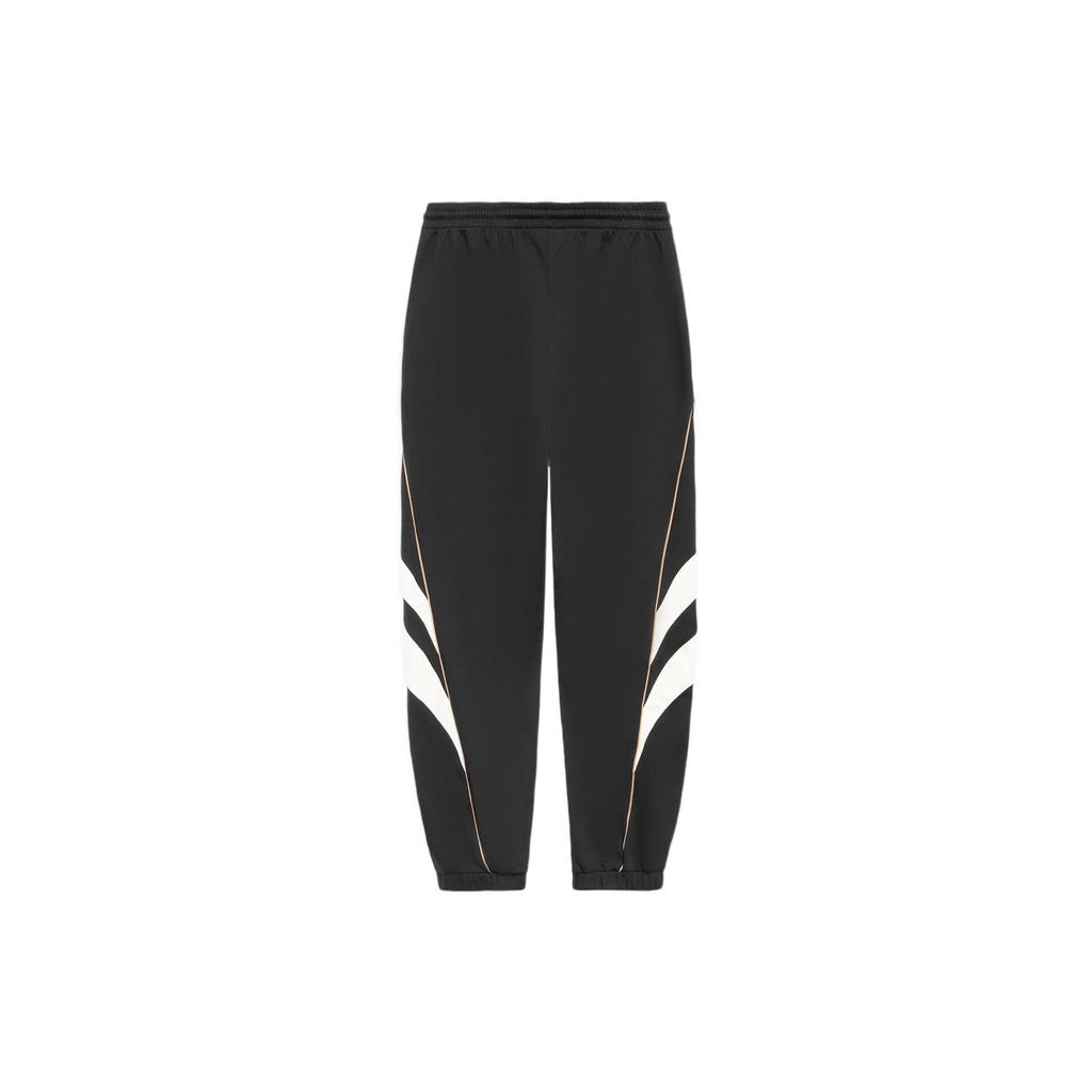 Lining Fashion Series Logo Knit Joggers Men Bottoms Black AKLS975-3