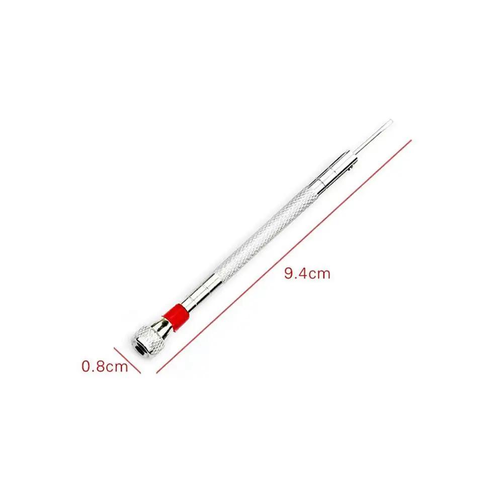 5 Stück/Set 0,8-1,6 mm Stahlschraubendreher für Uhrenreparatur Tragbare Uhrenwerkzeuge Bandentfernung mit Mini-Verbindungsstiften Uhrmacherwerkzeuge