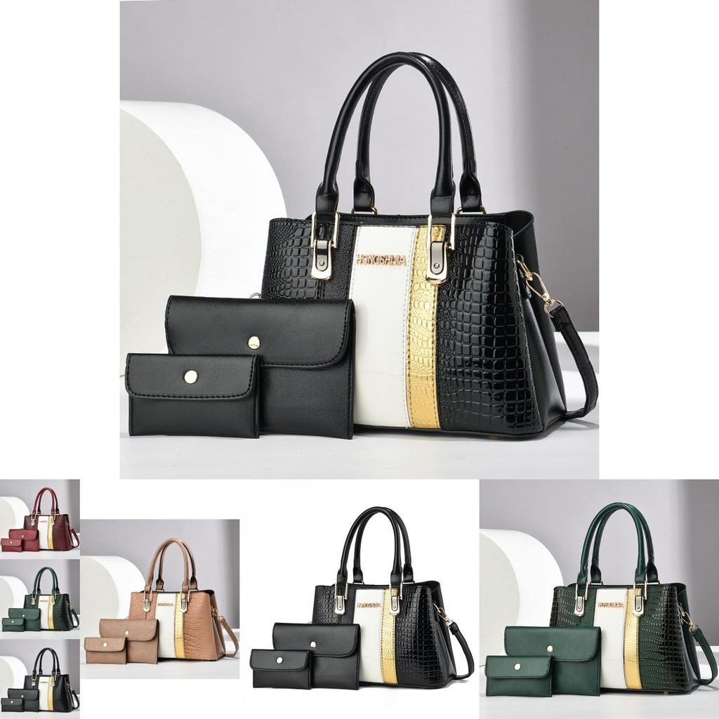 Elegant And Trendy Large Mother And Child Handbag For Middle-aged Women In Black
