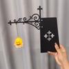 Metal Bookshelf Lantern Light Warm Yellow Library Reading Lamp Bookshelf Ghost Light  Reading