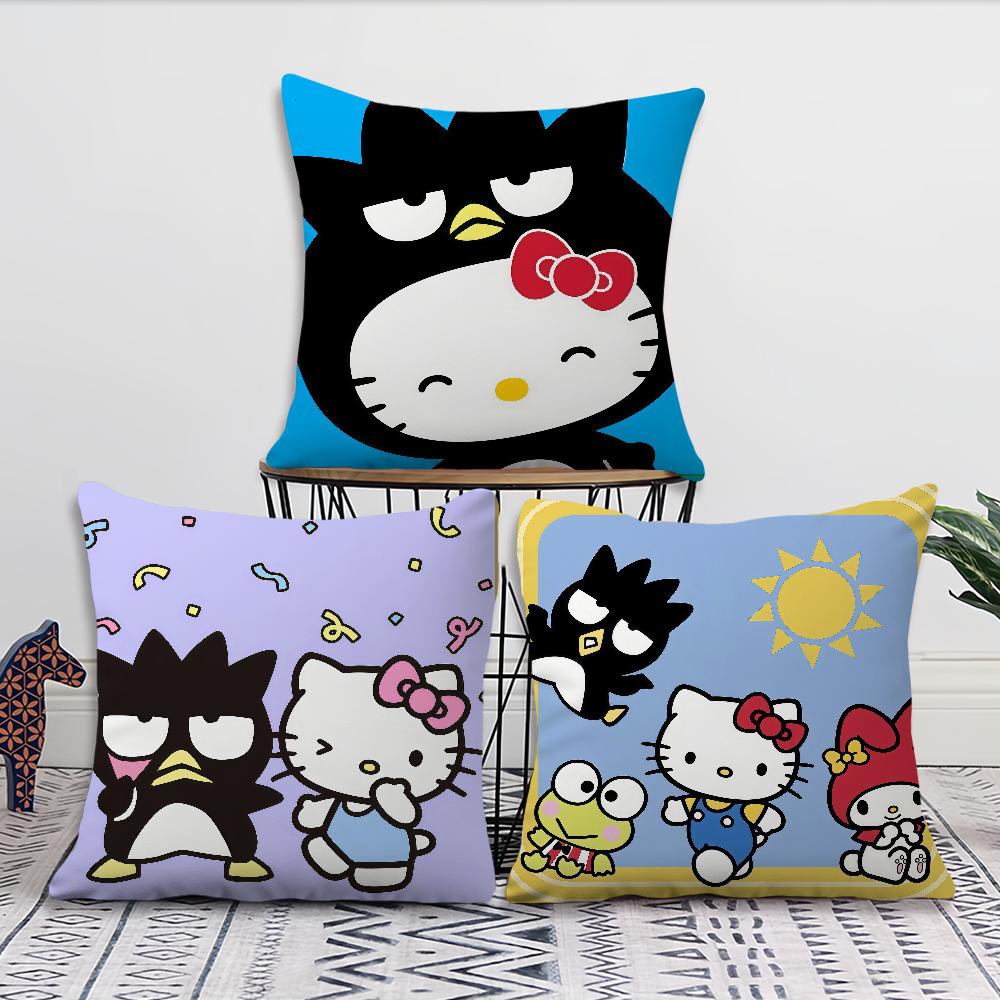 Funny Cute H-Hello K-Kitty B-Badt M-Maru Sro Comfort Soft Hogar Pillowcase Sofa Living Room Bed Home Decor Protective Covers