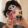 6pcs Fashion Fabric Polka Dot Triangle Hair Clip for Girls Barrettes Sweet Bangs Clips Hairpin Headwear Women Hair Accessories