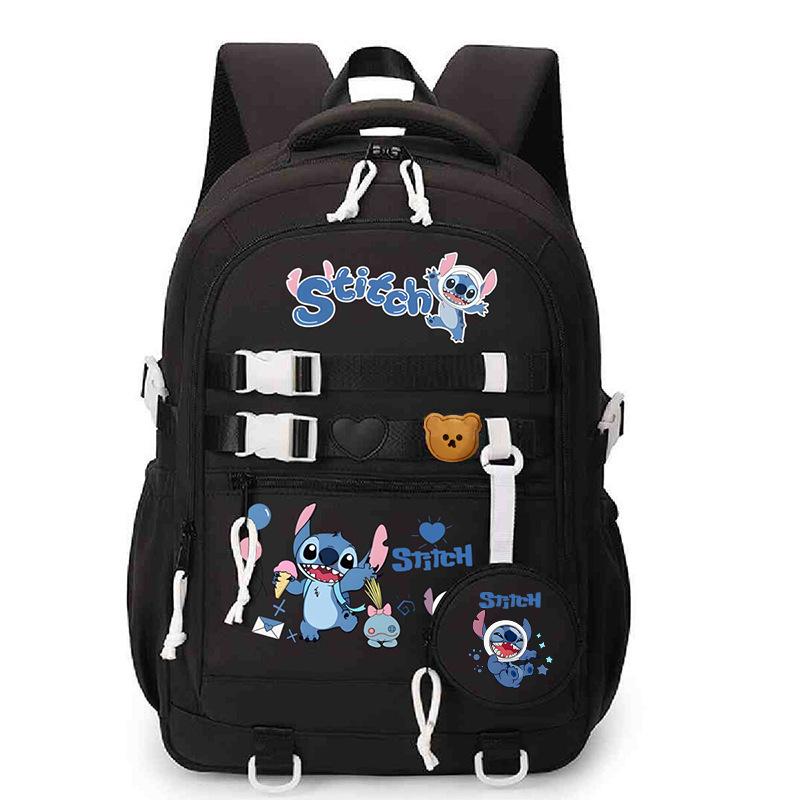 Stitch Backpack - Student Style for Boys & Girls Back-to-School Book Bag & Everyday Teen Backpack