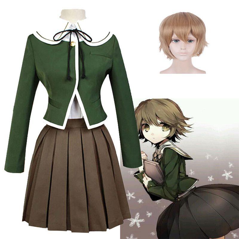 Danganronpa Chihiro Fujisaki Uniform Suit Cosplay Costume Full Set For Anime Fans