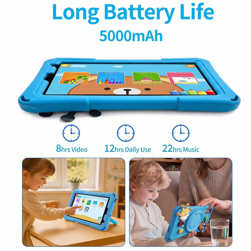 New Tablet 9.0 Inch Kids Quad Core 8GB 64GB Android 13 Tablets Kids Gifts