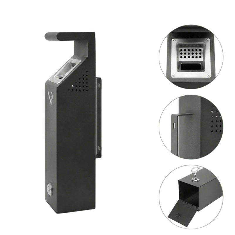 Heavy Duty Metal Garbage Bin For Outdoor Use Hanging Design Corrosions Resistant Easy Installation Commercial Space