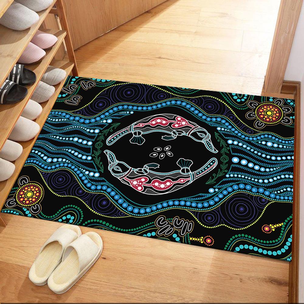 Australischer Aboriginal-Stil 31 Fußmatte Perfekt für Außenbereich Dekorieren Sie Zimmer Wohnzimmer Balkon Rutschfester Teppich Dekorieren Sie Büros