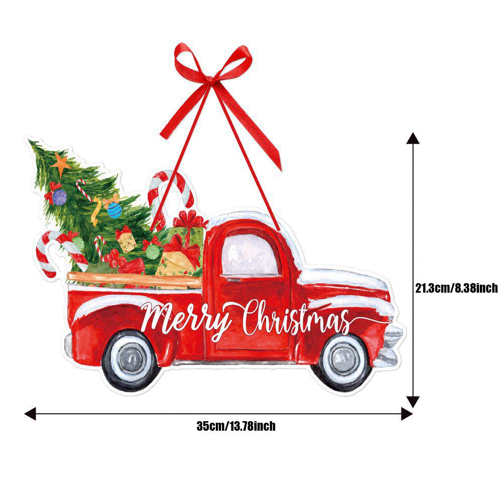 

Разноцветные картонные рождественские подвесные украшения Баннер Навесные на дверь Дед Мороз Снеговик Олень С Рождеством Декор