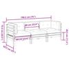 3 Piece Garden Sofa Set with Cushions Solid Douglas Fir Wood