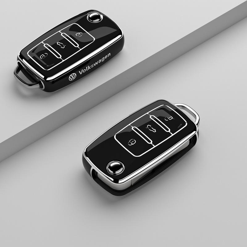 Pro VOLKSWAGEN VW Sportovní styl TPU kryt pouzdro na klíčenku auta Pro Volkswagen VW Polo Golf Passat Tiguan Beetle Caddy T5 Up