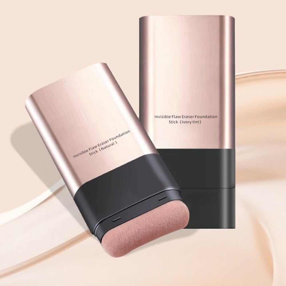 UNYOKE Korean Cosmetics Foundation Stick with and Foundation Stick with Brush Head Double Head Multiple Uses with One High Easy to Waterproof and High