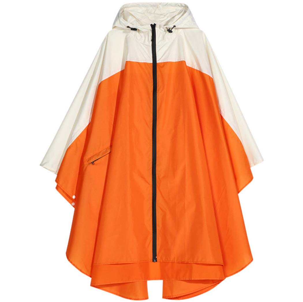 

эксклюзивное пончо для взрослых, большой мешок для хранения в комплекте [Moli&Hani] [бренд Amazon] дождевик, координированный по цвету, женская дождевая одежда, дождь, дождевик, женщины, оранжевый