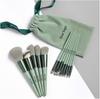 HMU Blind Drop Shipping Soft 12pcs Pink Wood Handle Good Quality Custom Logo Makeup Brushes Set