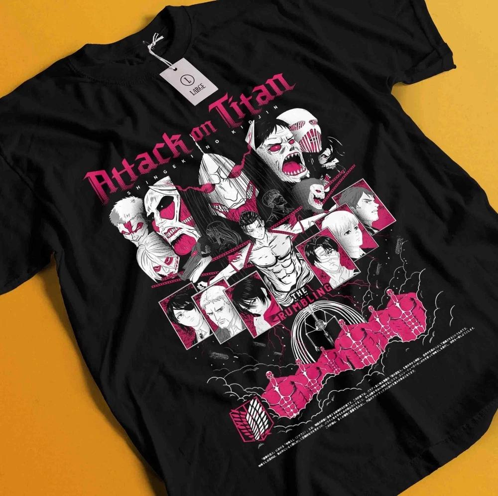 Attack On Titan Anime Unisex Tshirt All Size 6 S