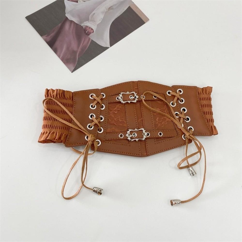 Wide Waist Belt Decoration Leopard Print Corset Belt New Women Waistband  for Dresses