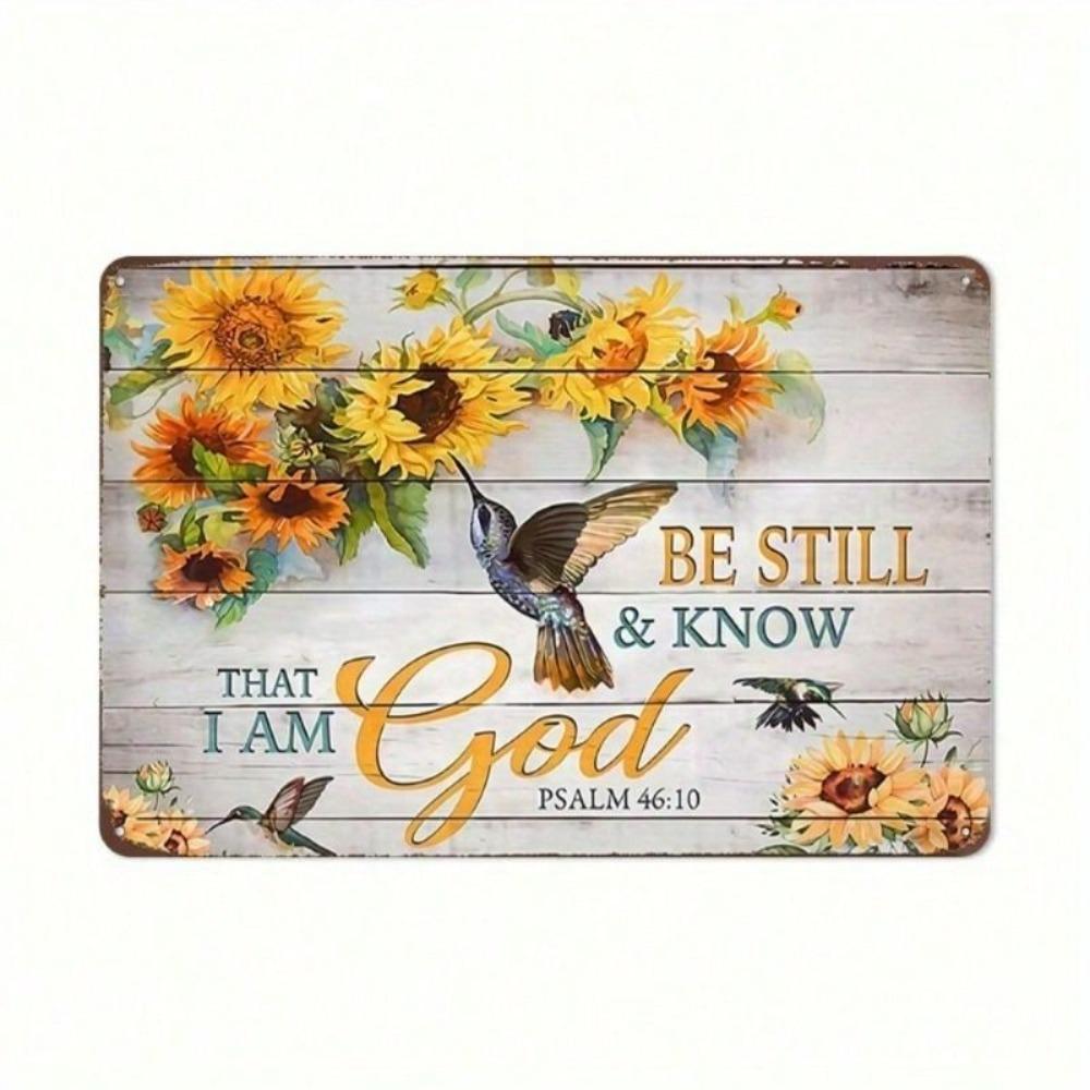 Metal Wall Art Inspirational Christian Motivational Decor Gift for Home Church