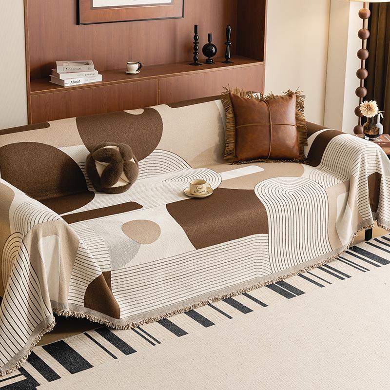 Luxurious Non-Slip Summer Chenille Sofa Cover - Dust-Resistant Full Wrap Pad
