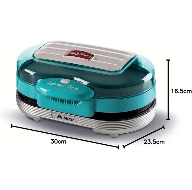 Контактный гриль Ariete Party Time Hamburger & Panini blau (205/01)