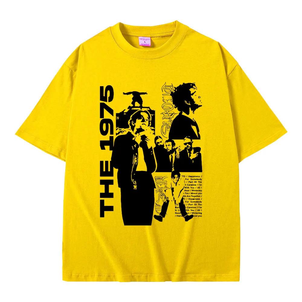 Rock Band The 1975 Being Funny in A Foreign Language Print T-shirt Matty Healy Graphic T Shirts Indie Alternative  Tshirt