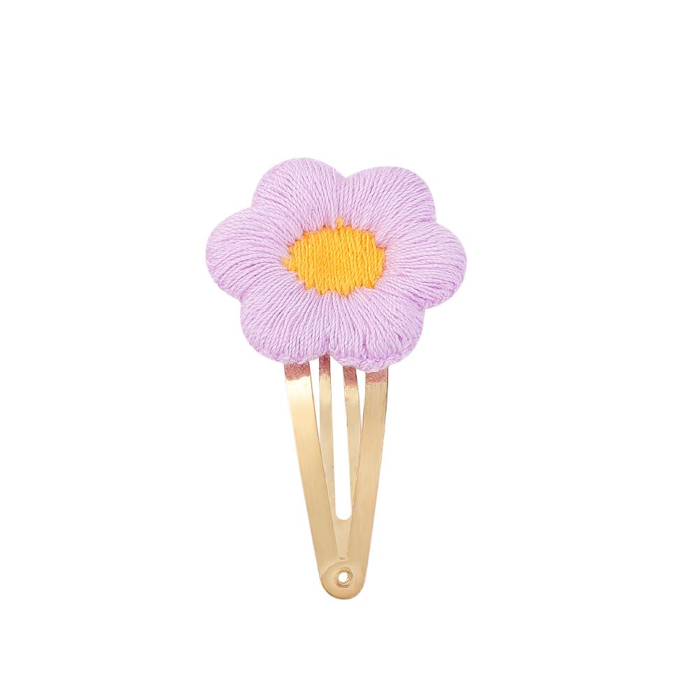 2 Stück/Los Stickerei Blume Haarnadeln Kinder Blume Haarspangen Süße Mädchen Baby Haarschmuck Vintage Haarnadeln Haarspangen