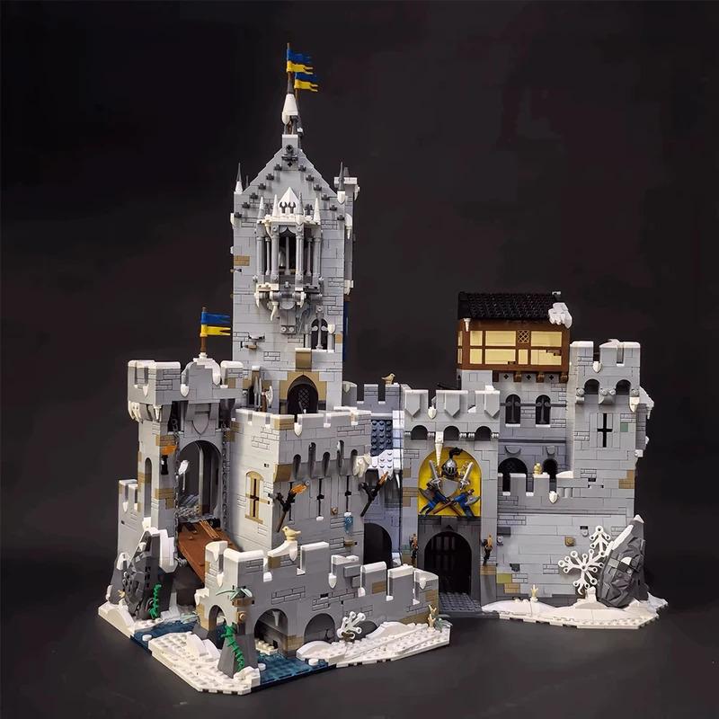 3995PCS Creative Series Architectural House Ornament910029 Black Wing Castle Adult Educational Assembly Building Blocks Toy Gift