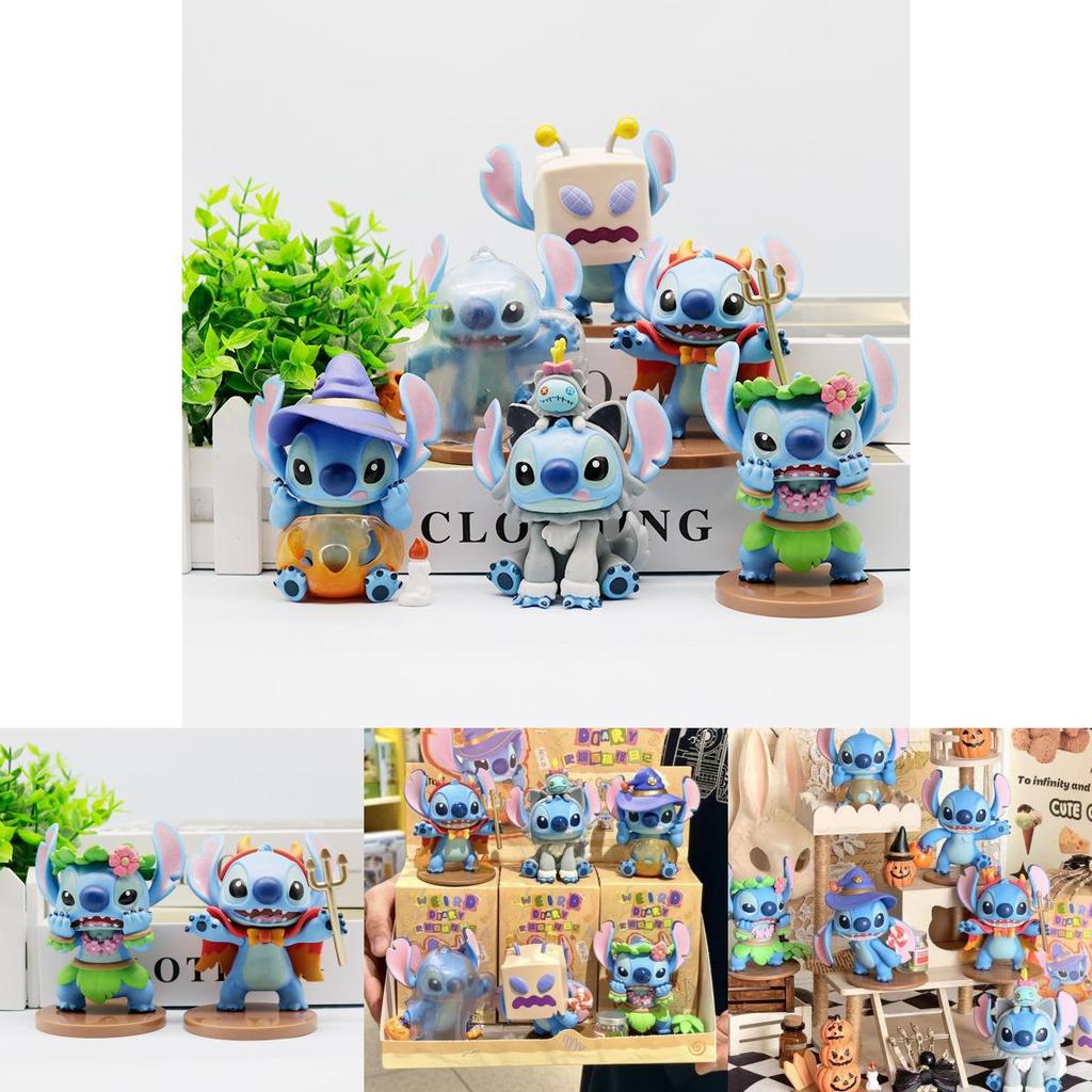 Adorable Lilo And Stitch Collectible Figures Blind Box Series Cute Pvc Toys