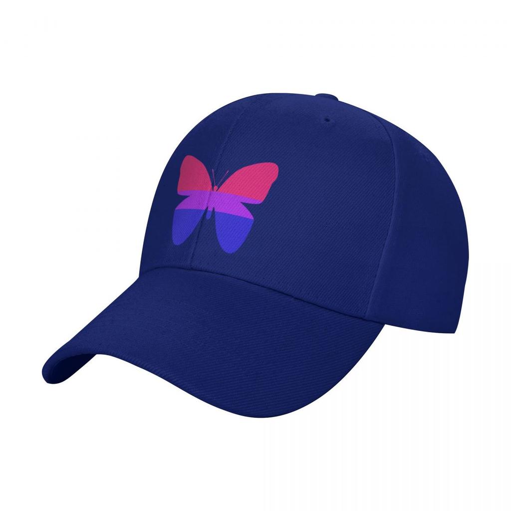 Bisexual Pride Butterfly Baseball Cap Trucker Hat Snapback Cap Wild Ball Hat Golf Hat Man Caps Women Men's