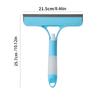 Handheld Window Cleaner with Water Sprayer, Short Handle Window Scraper for Strong Decontamination and Streak-Free Cleaning